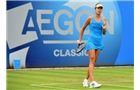 BIRMINGHAM, ENGLAND - JUNE 15:  Ana Ivanovic of Serbia celebrates a point during the Singles Final during Day Seven of the Aegon Classic at Edgbaston Priory Club on June 15, 2014 in Birmingham, England.  (Photo by Tom Dulat/Getty Images)